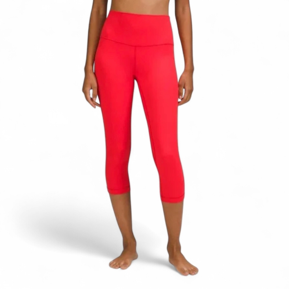 Lululemon Align Crop Leggings 21” Inseam‎ Bright Coral NWT Sz 4 High Waist